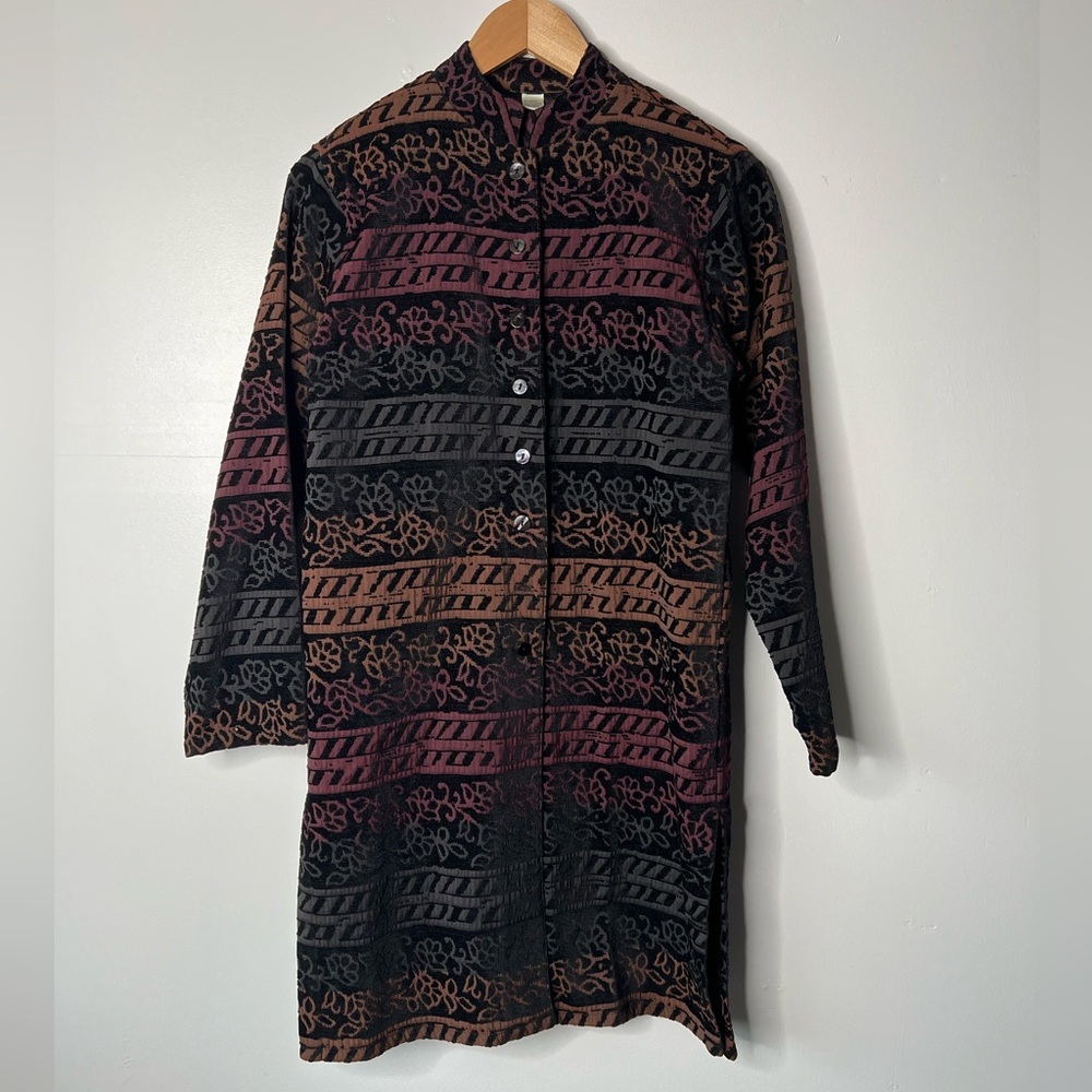 Chico’s Anniversary Collection Floral Tapestry Jacket, S